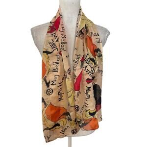 Brochier Soieries Silk Scarf Women May Belfort Milton Jane Avril Dancer Singer
